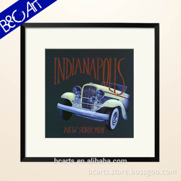 Hot pop classical car painting on paper